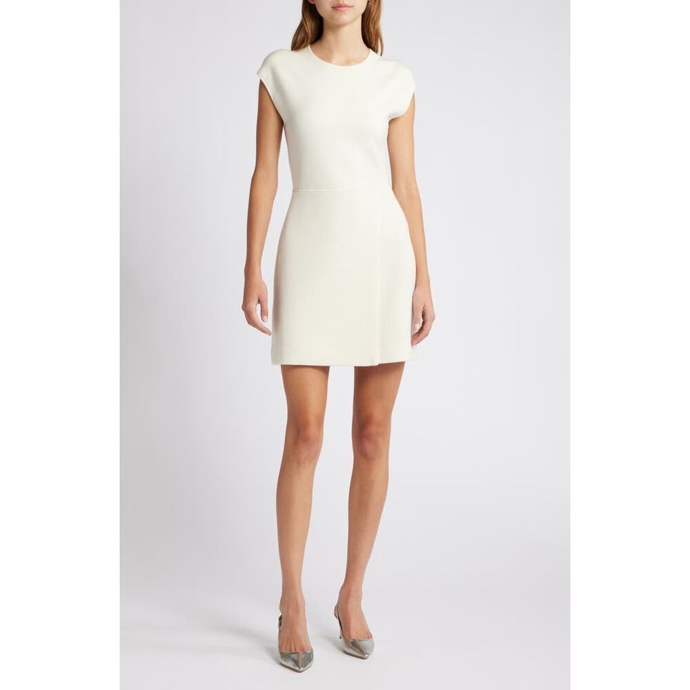 NWT Theory Tweed Wrap Mini Dress Sz S
